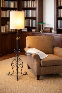 Scrolled Iron Floor Lamp