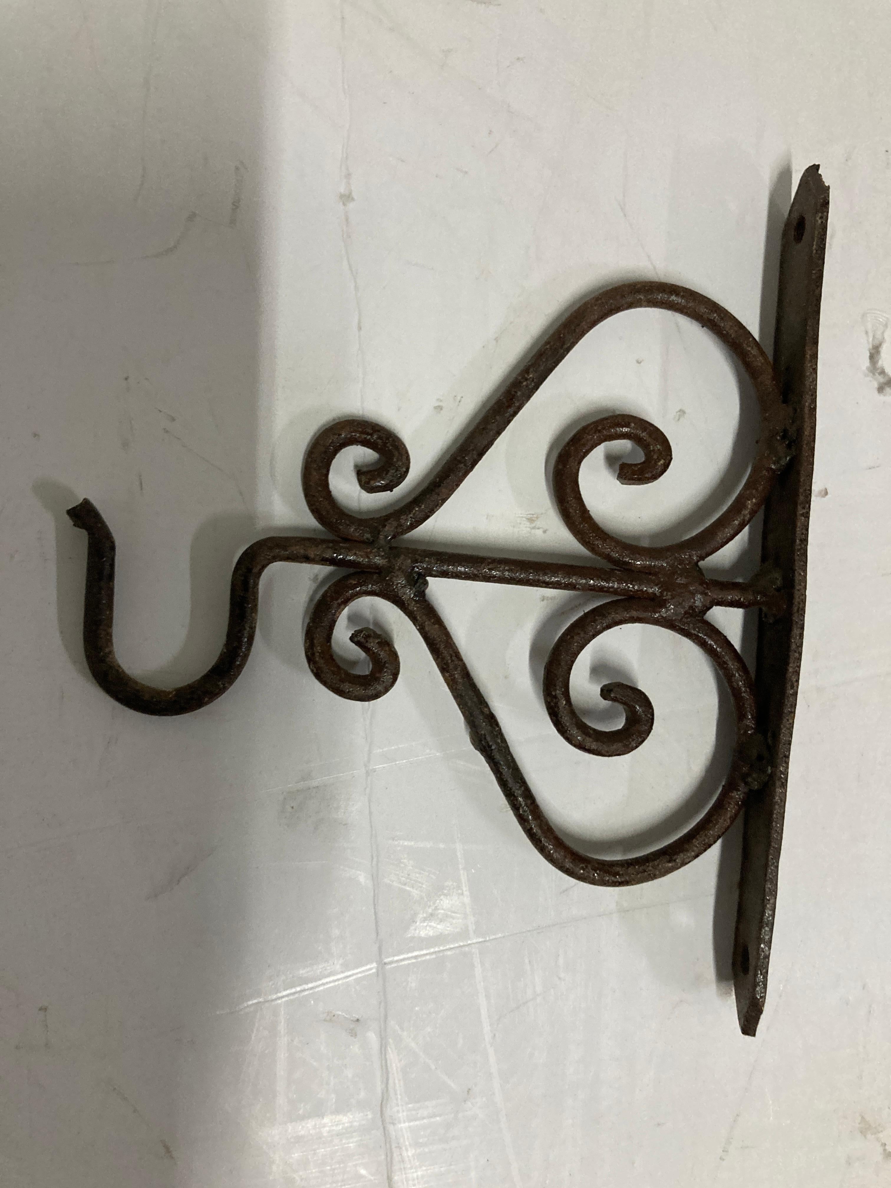 wrought iron initial signs