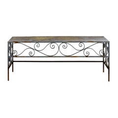 Scrollwork Iron Bench or Table