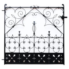 Used Scrollwork Wrought Iron Garden Gate
