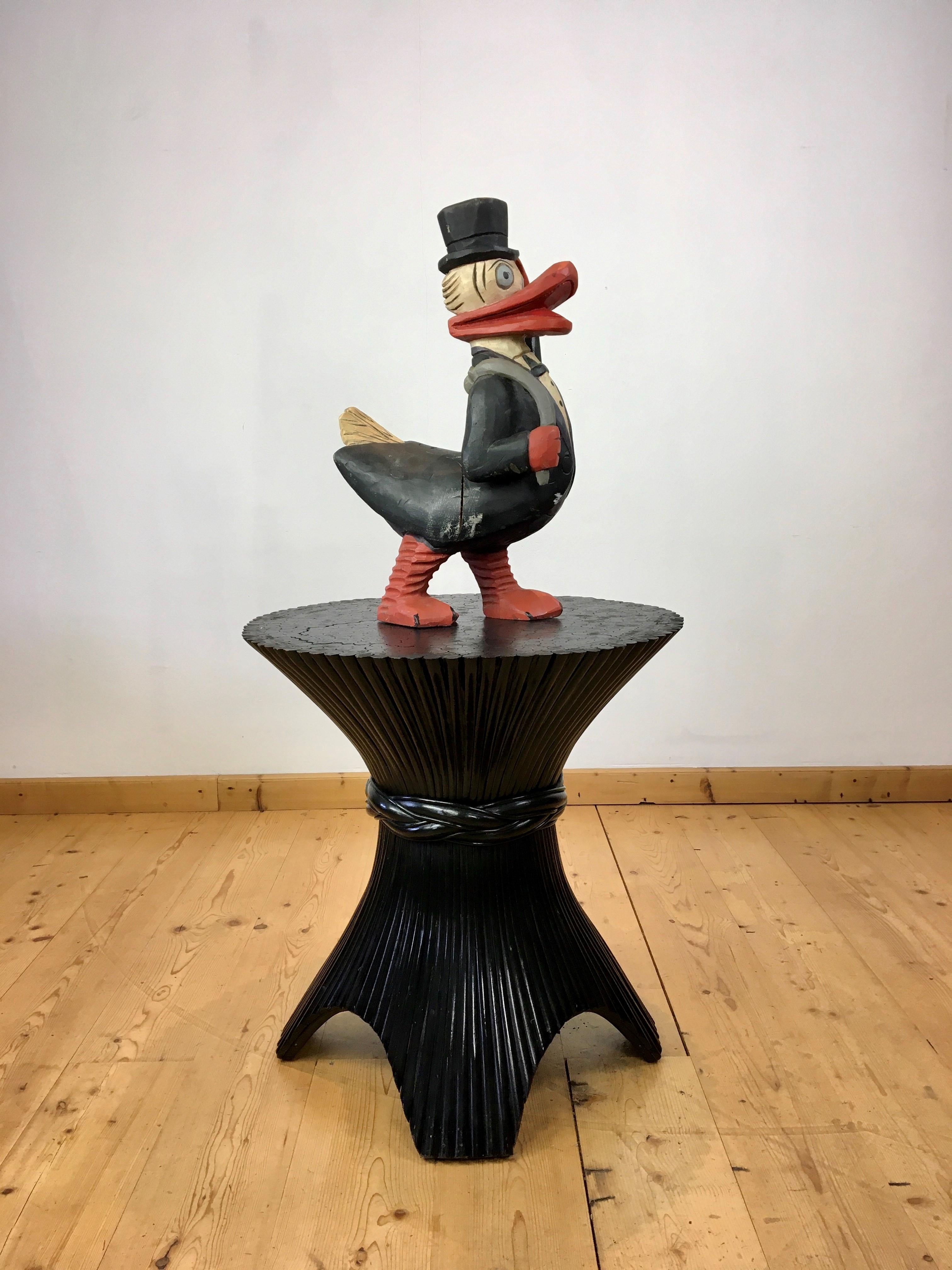 Scrooge McDuck Wood Sculpture, 1980s 12