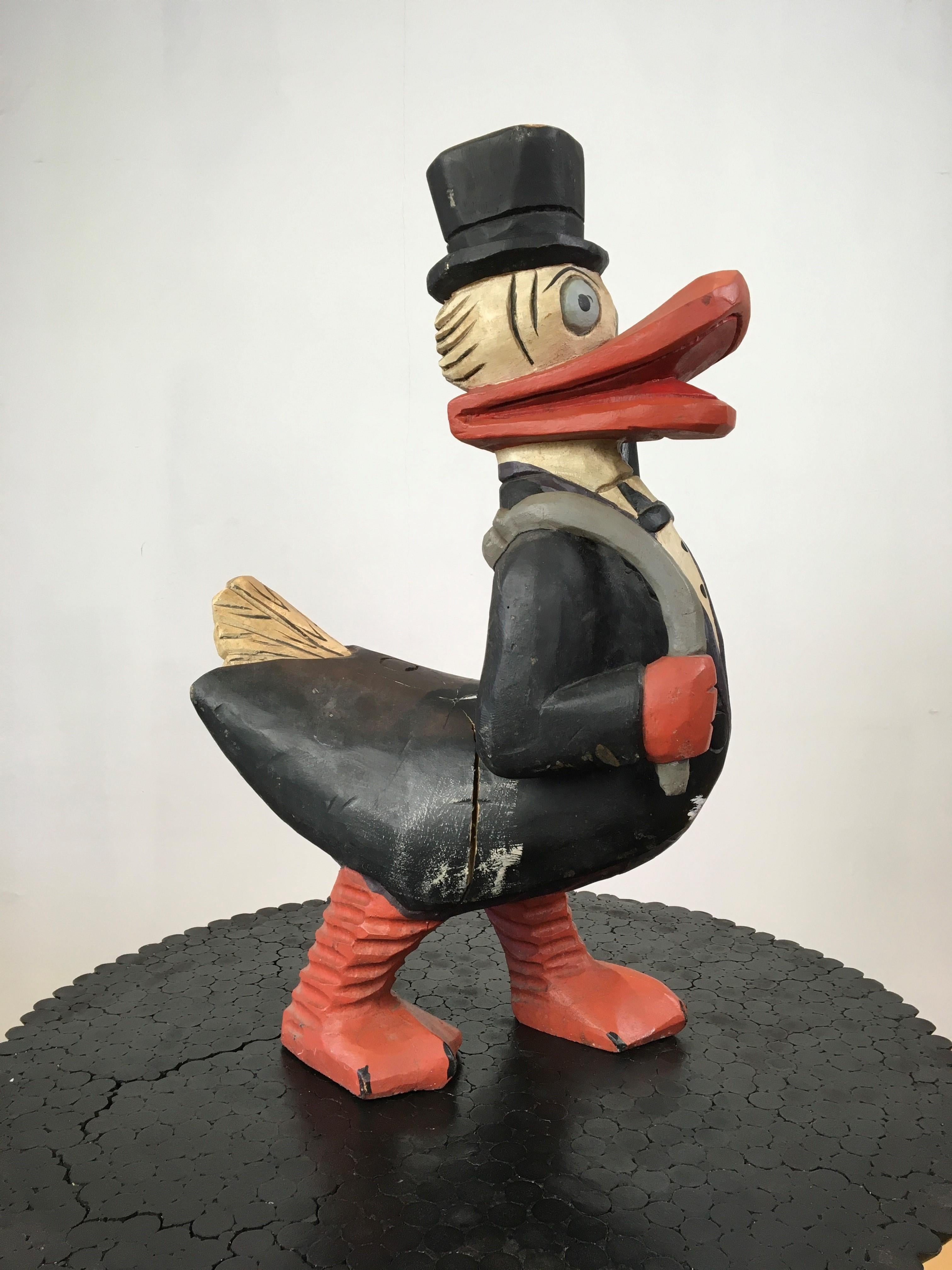 Scrooge McDuck Wood Sculpture, 1980s 13