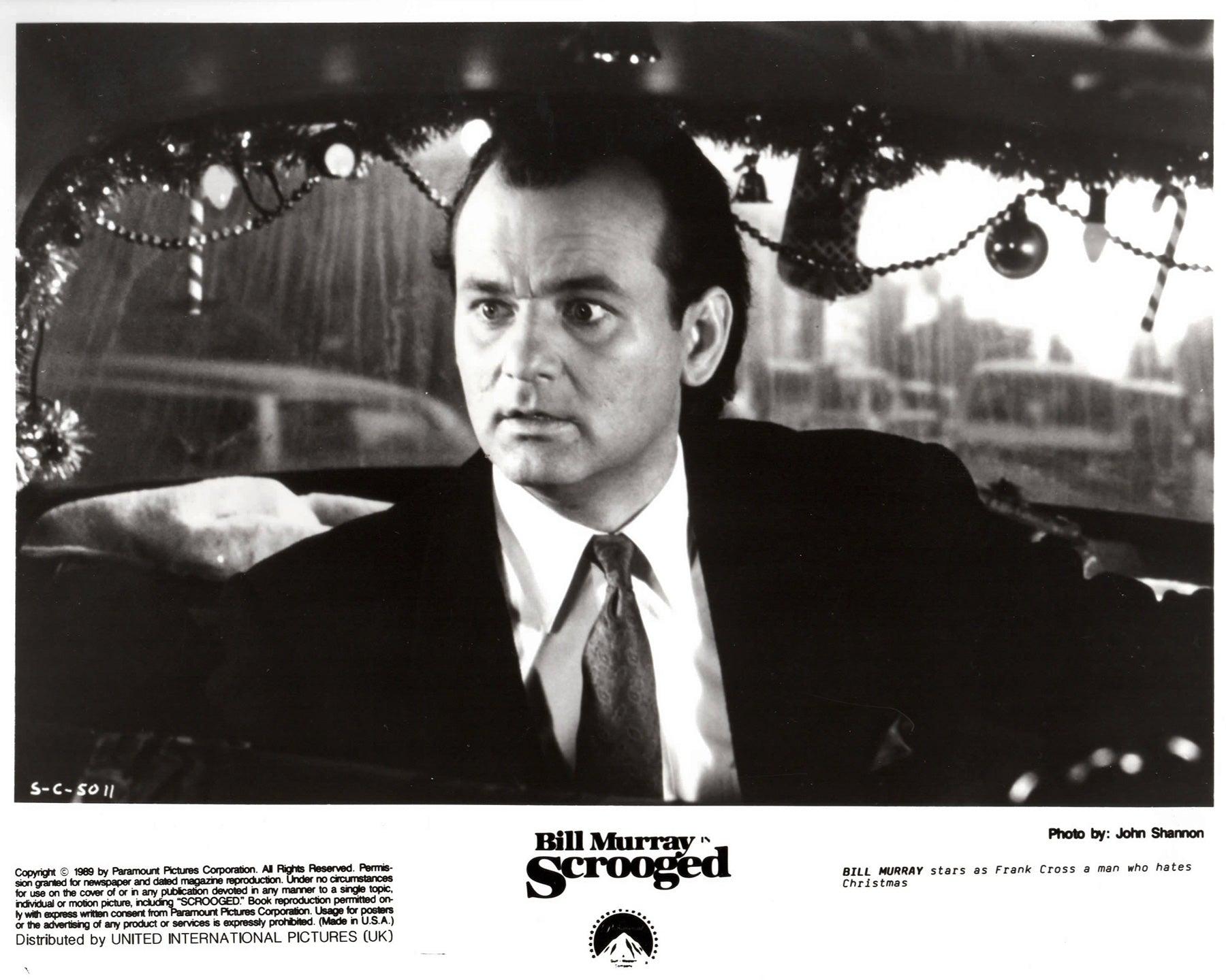 Scrooged 1988 Werbung Film Film Presse Standbild Gerahmt (Papier) im Angebot