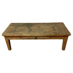 Antique Scrubbed oak coffee table