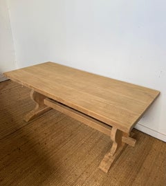 Scrubbed oak refectory table