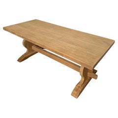 Scrubbed oak refectory table