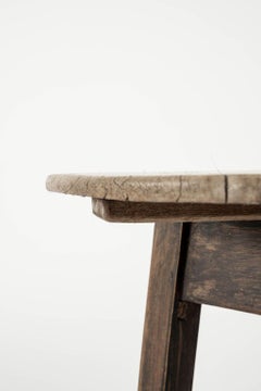 Scrubbed Top Welsh Pine Cricket Table