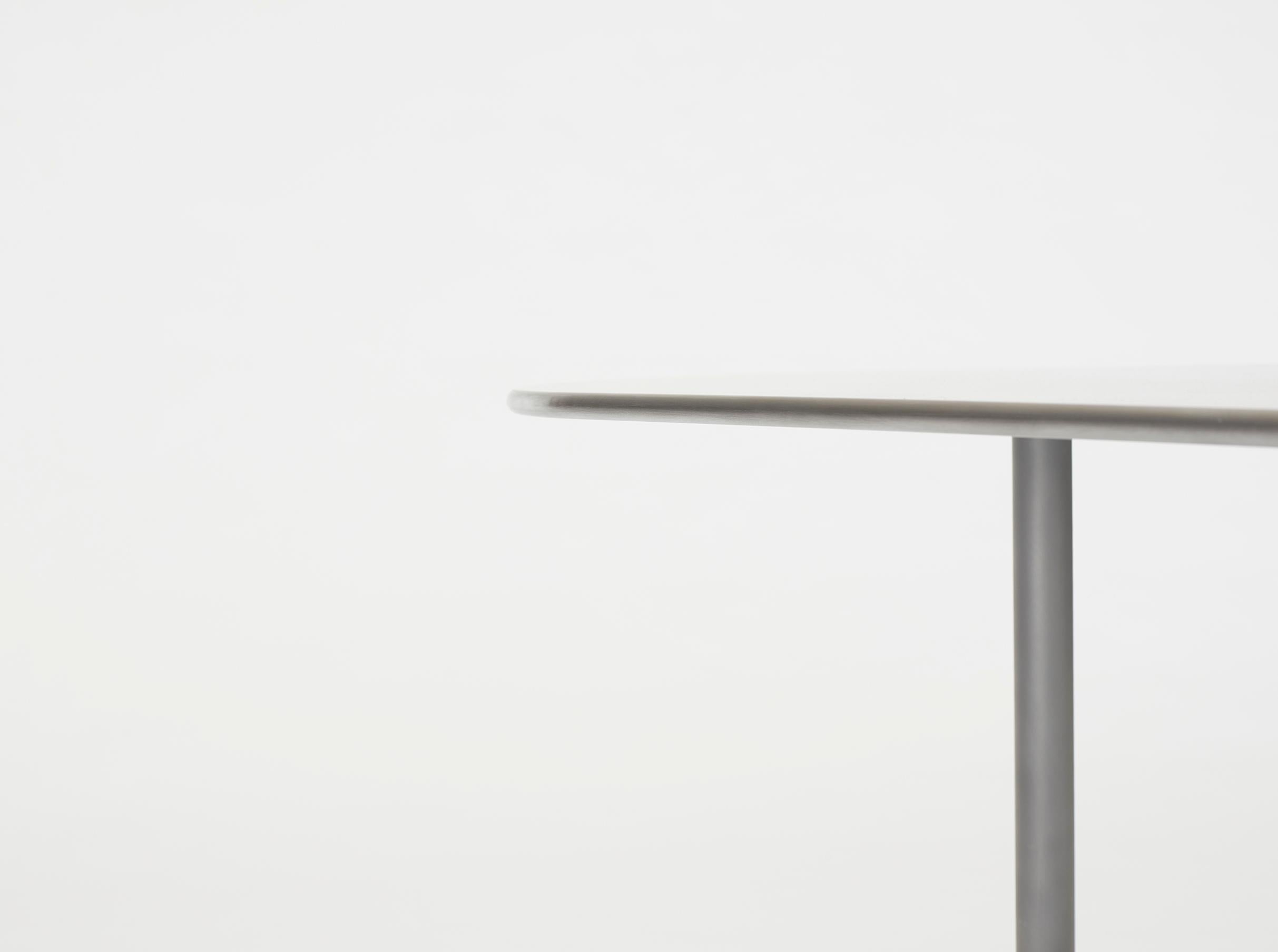 Polished S.C.T. 'Square, Circle, Triangle' Aluminum Table by Jonathan Nesci 'Triangle' For Sale