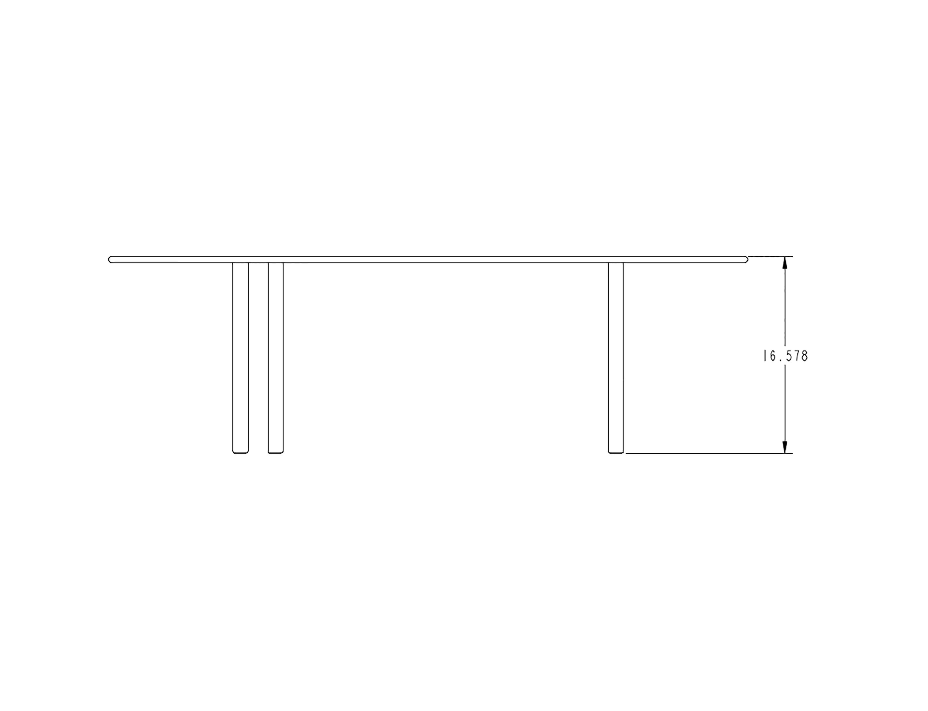 S.C.T. 'Square, Circle, Triangle' Aluminum Table by Jonathan Nesci 'Triangle' In New Condition For Sale In Columbus, IN