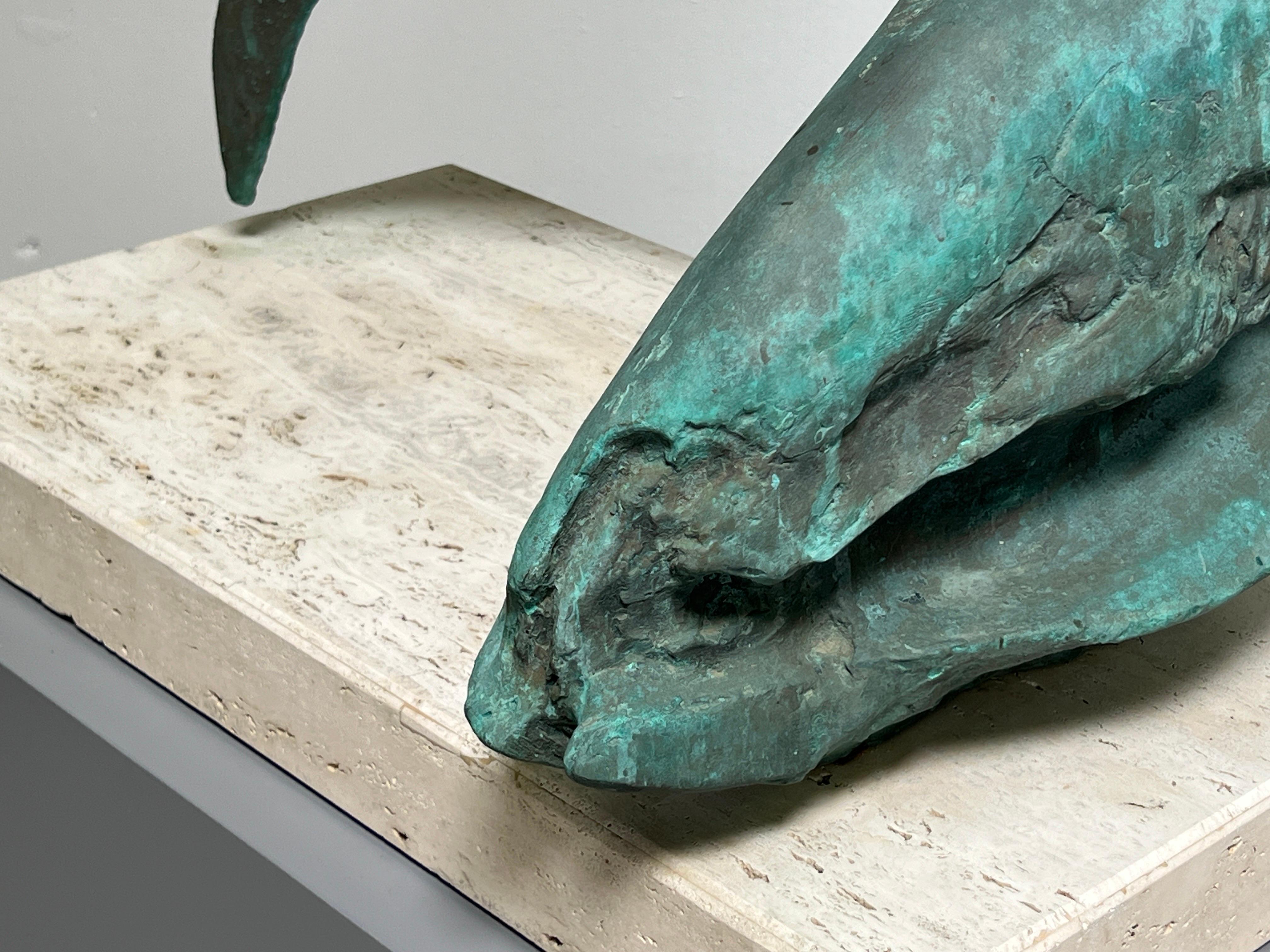Scull and Horn, sculpture en bronze de Jack Zajac en vente 9
