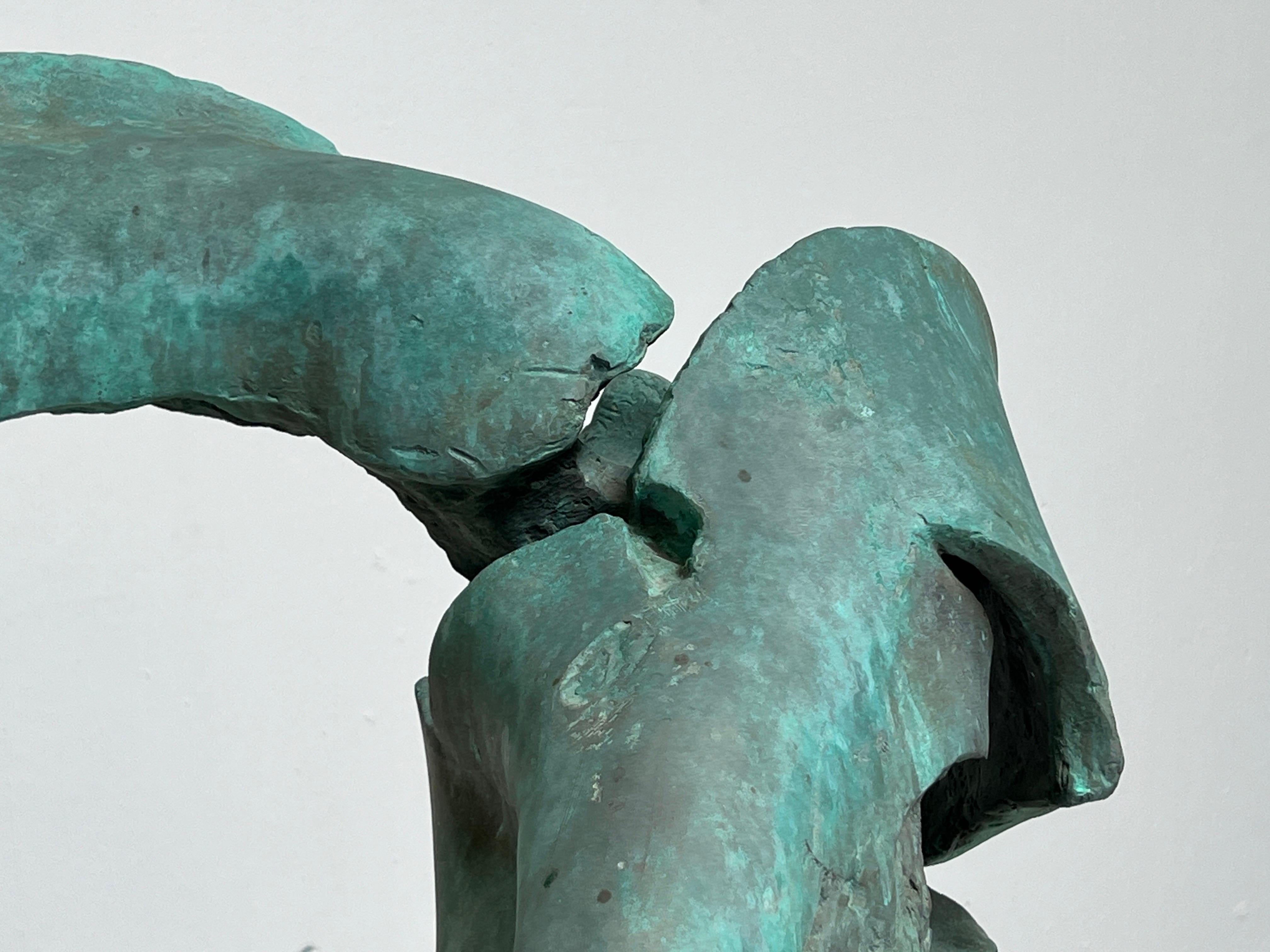 Scull and Horn, sculpture en bronze de Jack Zajac en vente 1