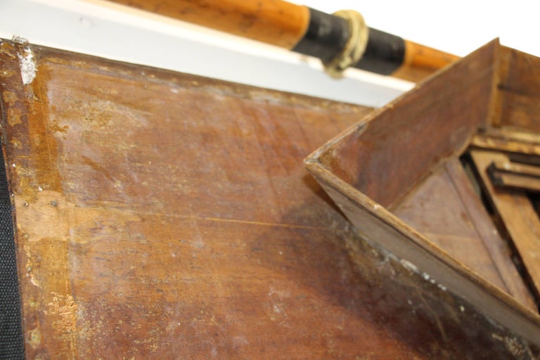 Antique Scull Boat with Oars For Sale at 1stdibs