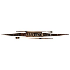 Used Scull Boat with Oars