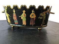 Scully and Scully Chinoiserie Decoupaged Basket