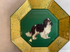 Scully and Scully painted plate of a King Charles Spaniel