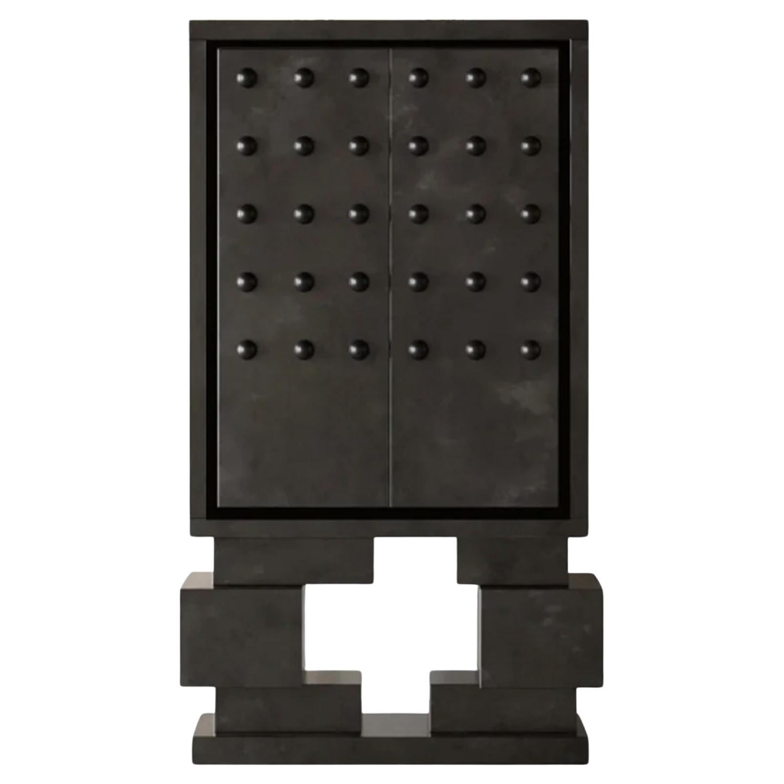 Sculpt Cabinet Black by Hermhaus For Sale