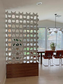 Sculpta-Grille Screen on Walnut Base by Richard Harvey, 1960s