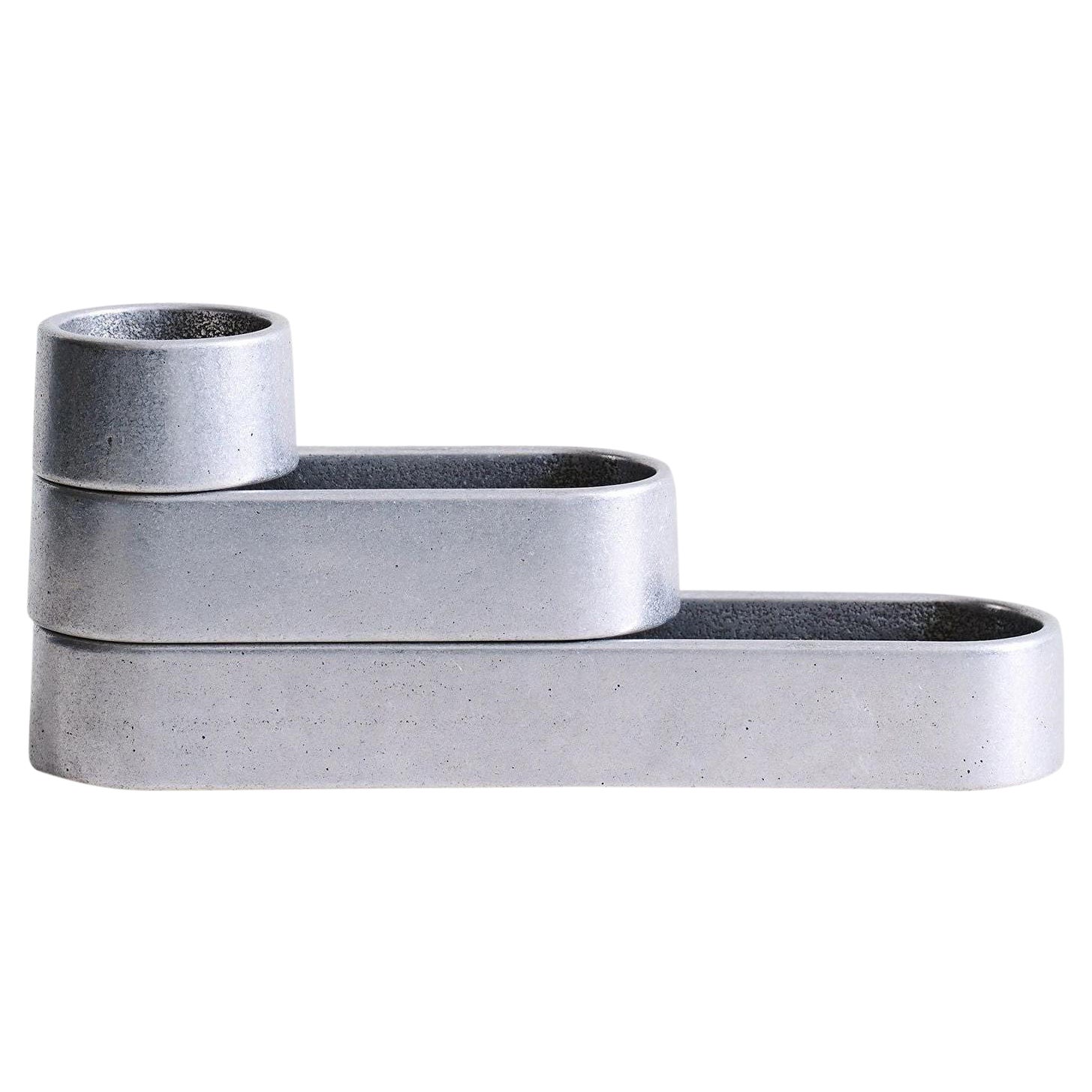 Aluminum Stack Trays by Henry Wilson For Sale