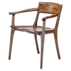 Sculpted and comfortable Sumi Arm Chair by Erickson Woodworking