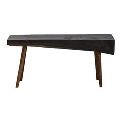 Sculpted Bench or Side Table N4 in Solid Oakwood