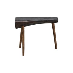 Sculpted Bench or Side Table N6 in Solid Oakwood