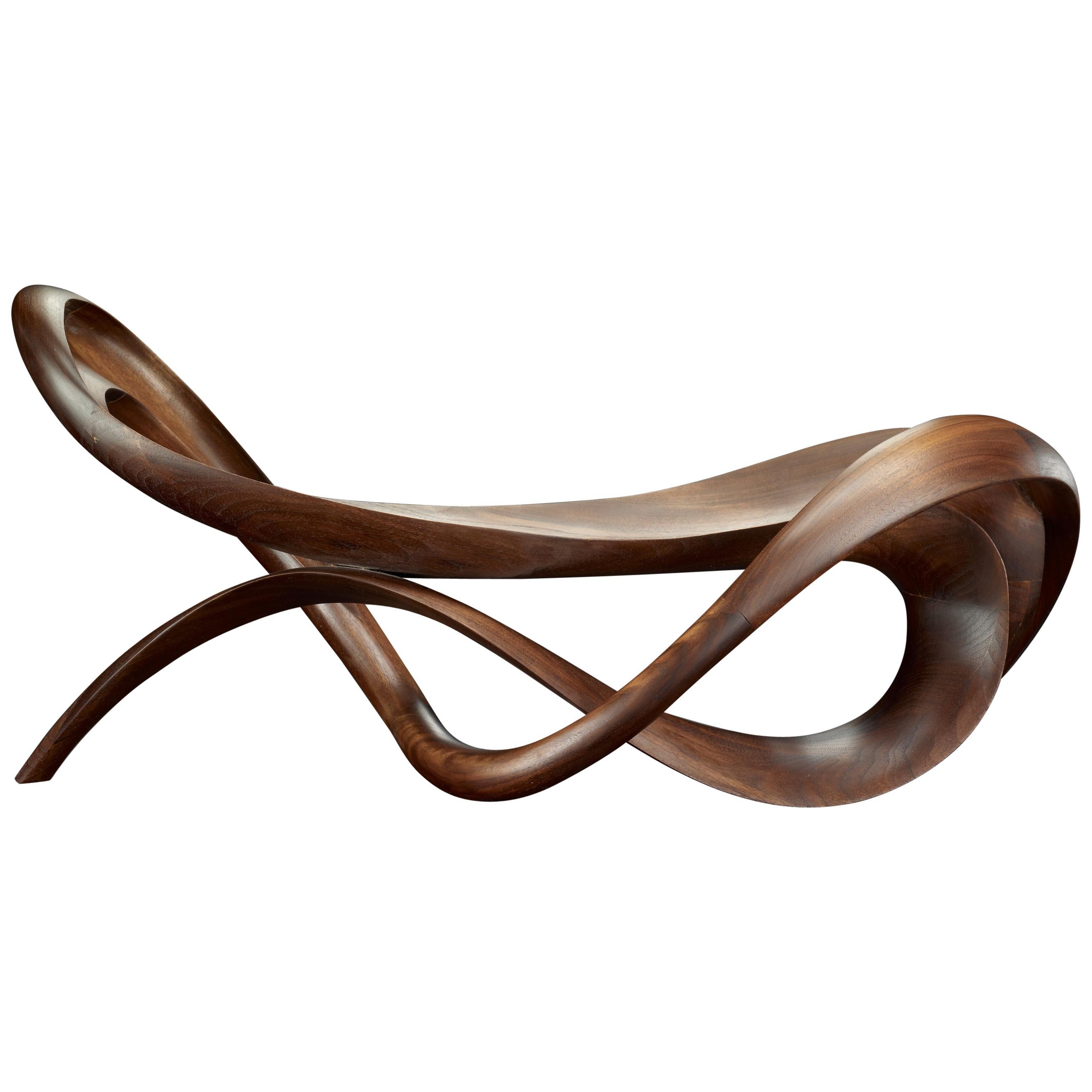 Sculpted Black Walnut Bowl by Gildas Berthelot