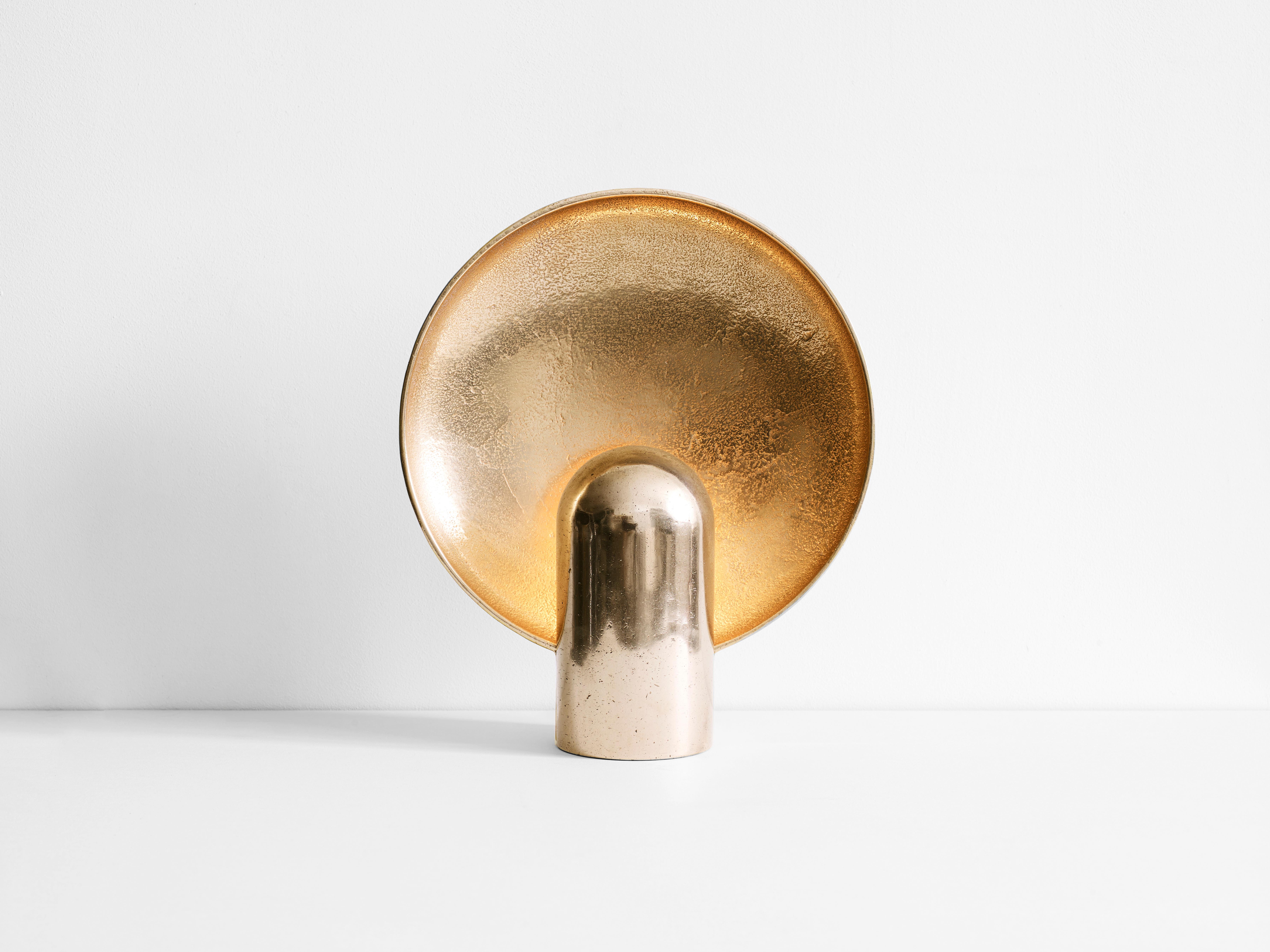 Bronze Blackened Surface Sconce by Henry Wilson For Sale