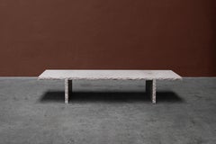 Sculpted Bourgogne Stone Coffee Table, Fruste by Frederic Saulou
