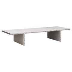 Sculpted Bourgogne Stone Coffee Table, Fruste by Frederic Saulou