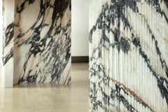 Sculpted Brescia Marble Table by Omar Chakil