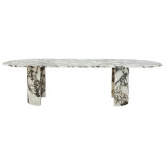 Sculpted Brescia Marble Table by Omar Chakil