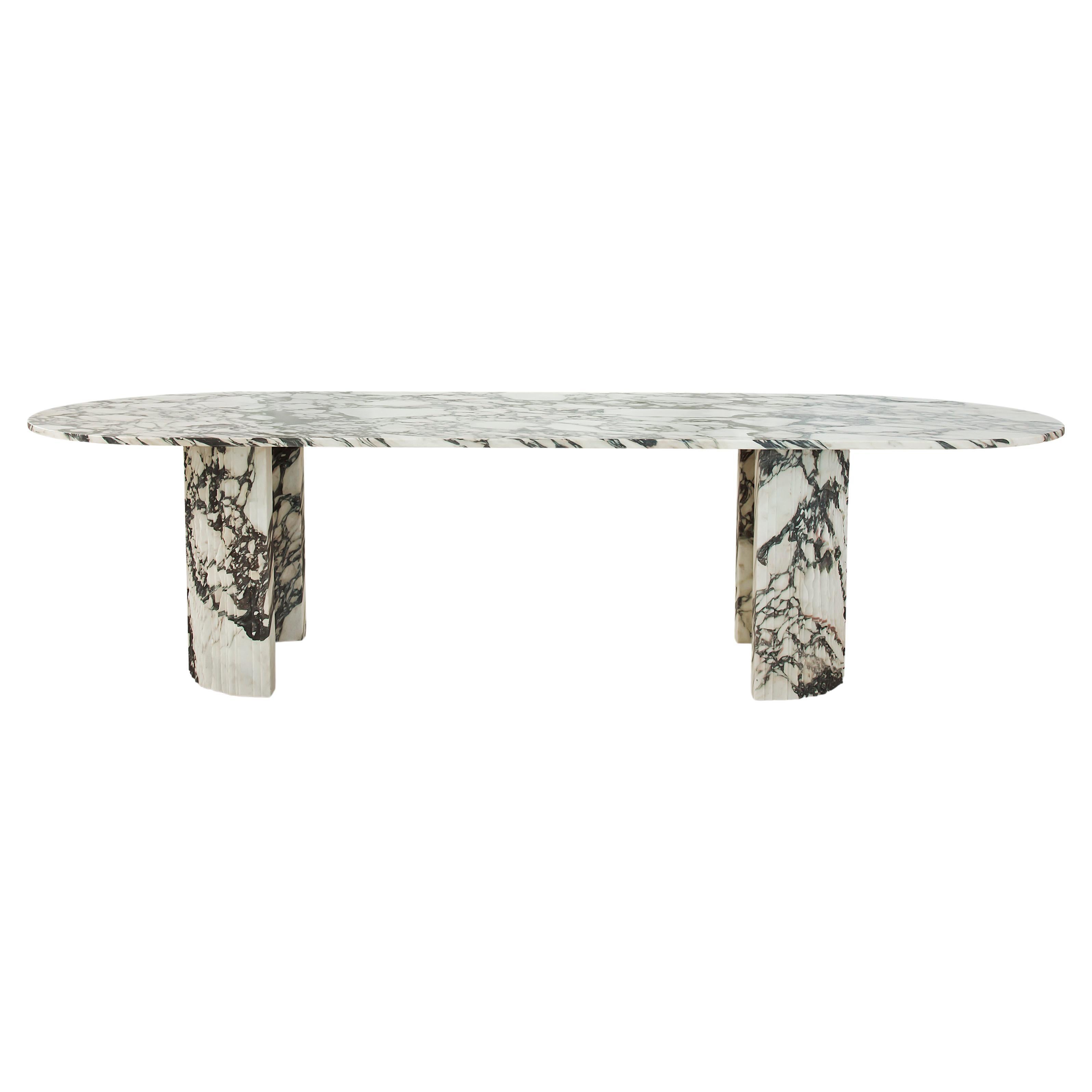 Sculpted Brescia Marble Table by Omar Chakil - Private listing for L.