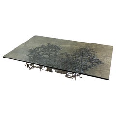Sculpted Bronze Coffee Table by Daniel Gluck