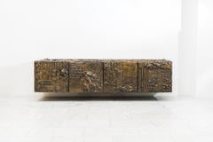 Paul Evans, Sculpted Bronze Console, USA