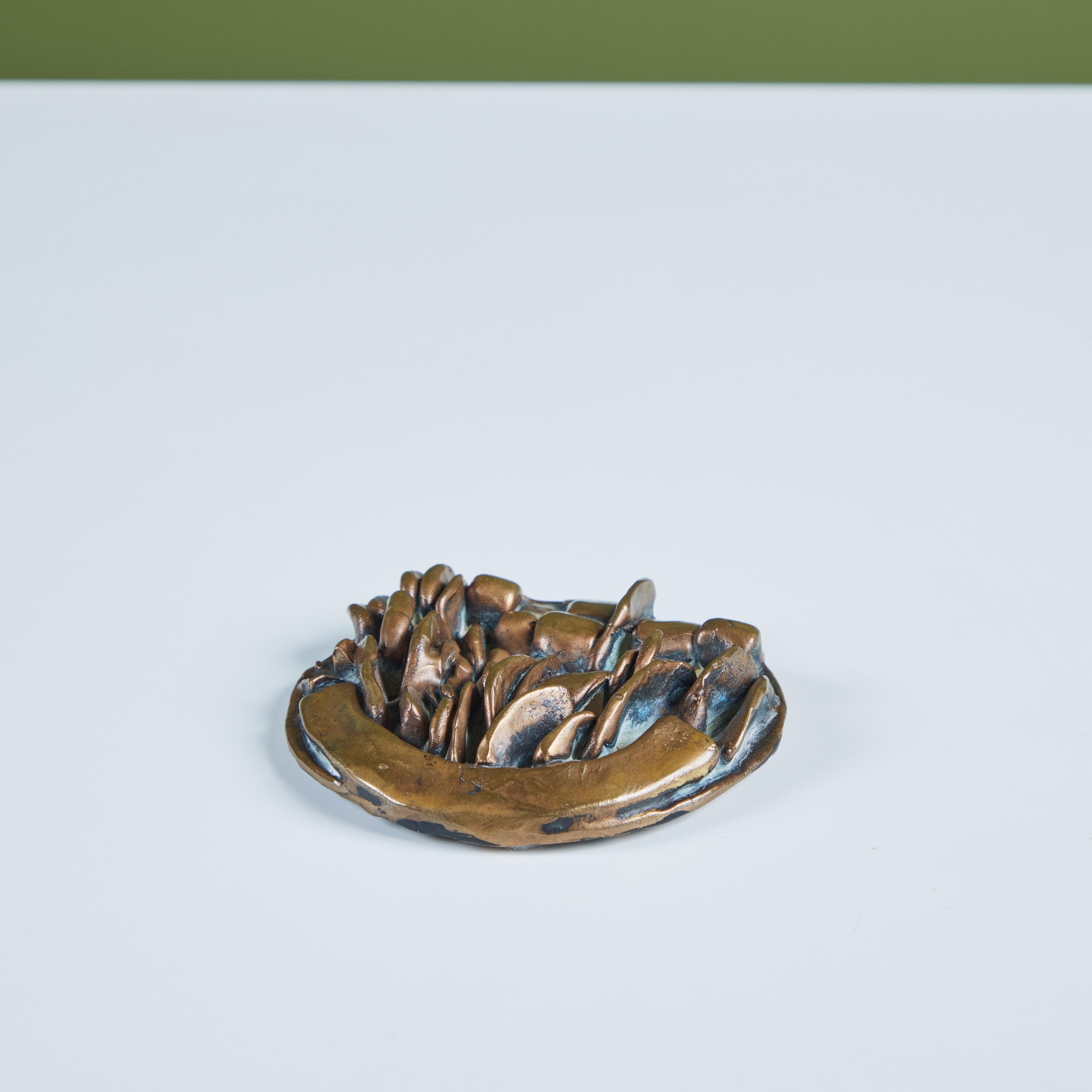 Sculpted Bronze Medallion by Riccardo Cassini For Sale 4