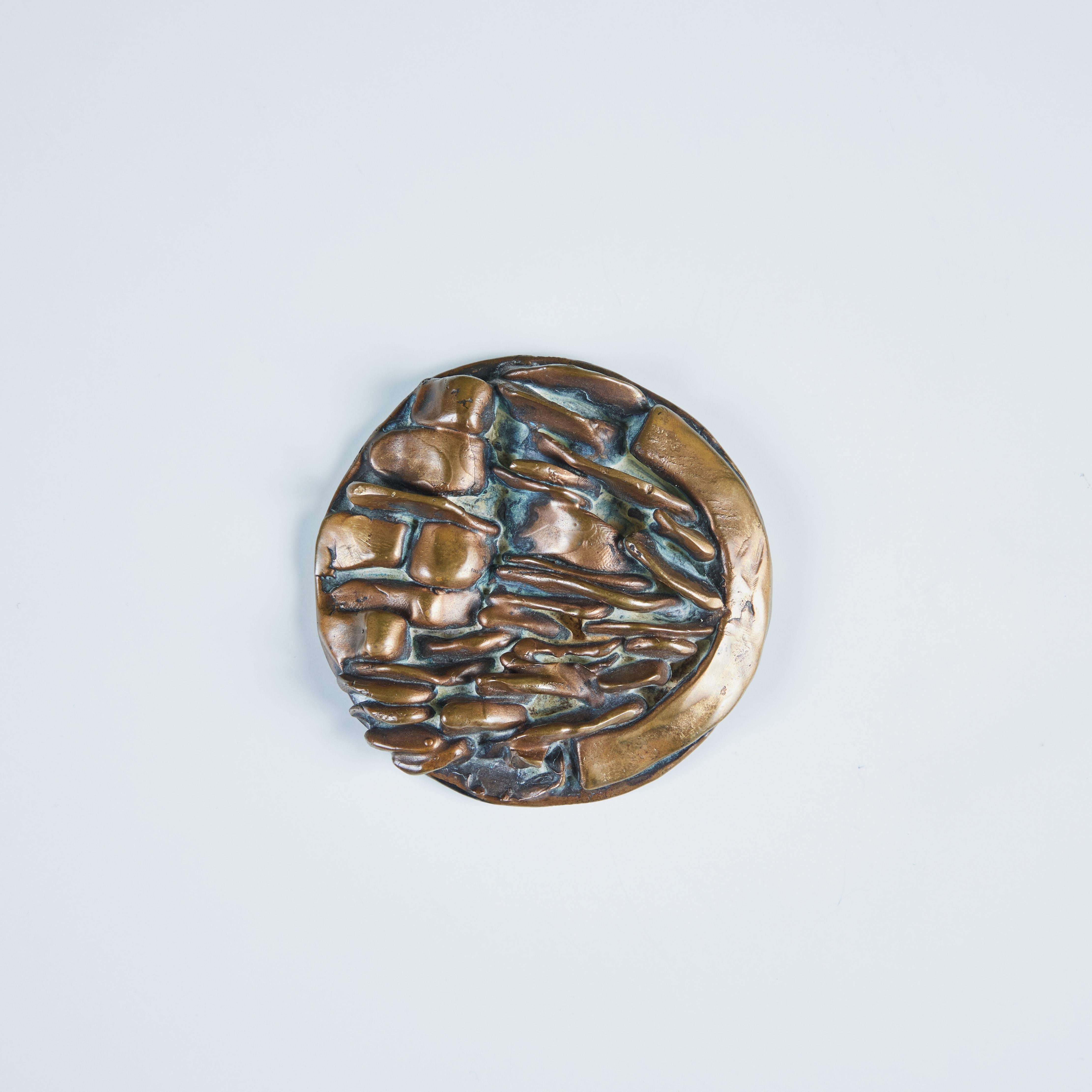 Sculpted Bronze Medallion by Riccardo Cassini For Sale 6
