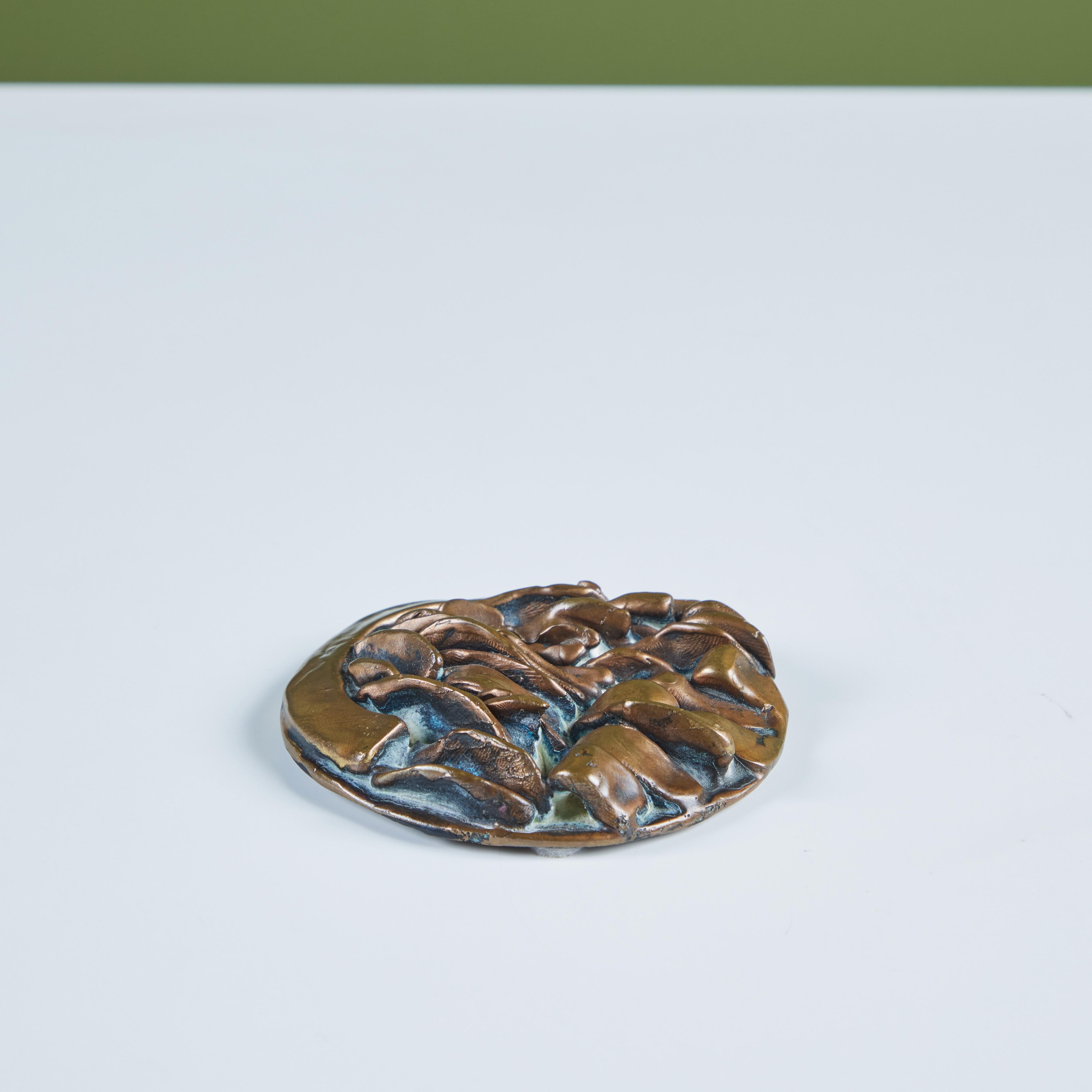 Sculpted Bronze Medallion by Riccardo Cassini For Sale 1