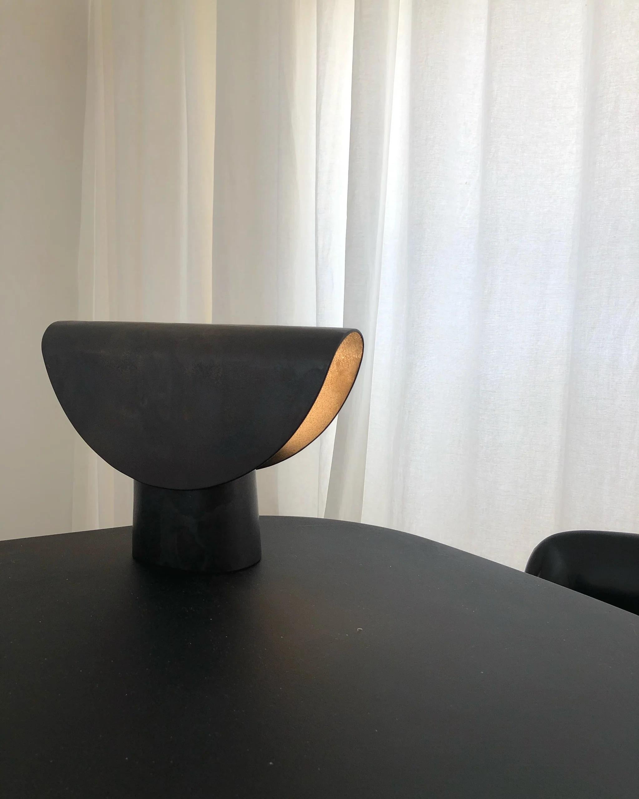 Australian Blackened Fold Light by Henry Wilson For Sale