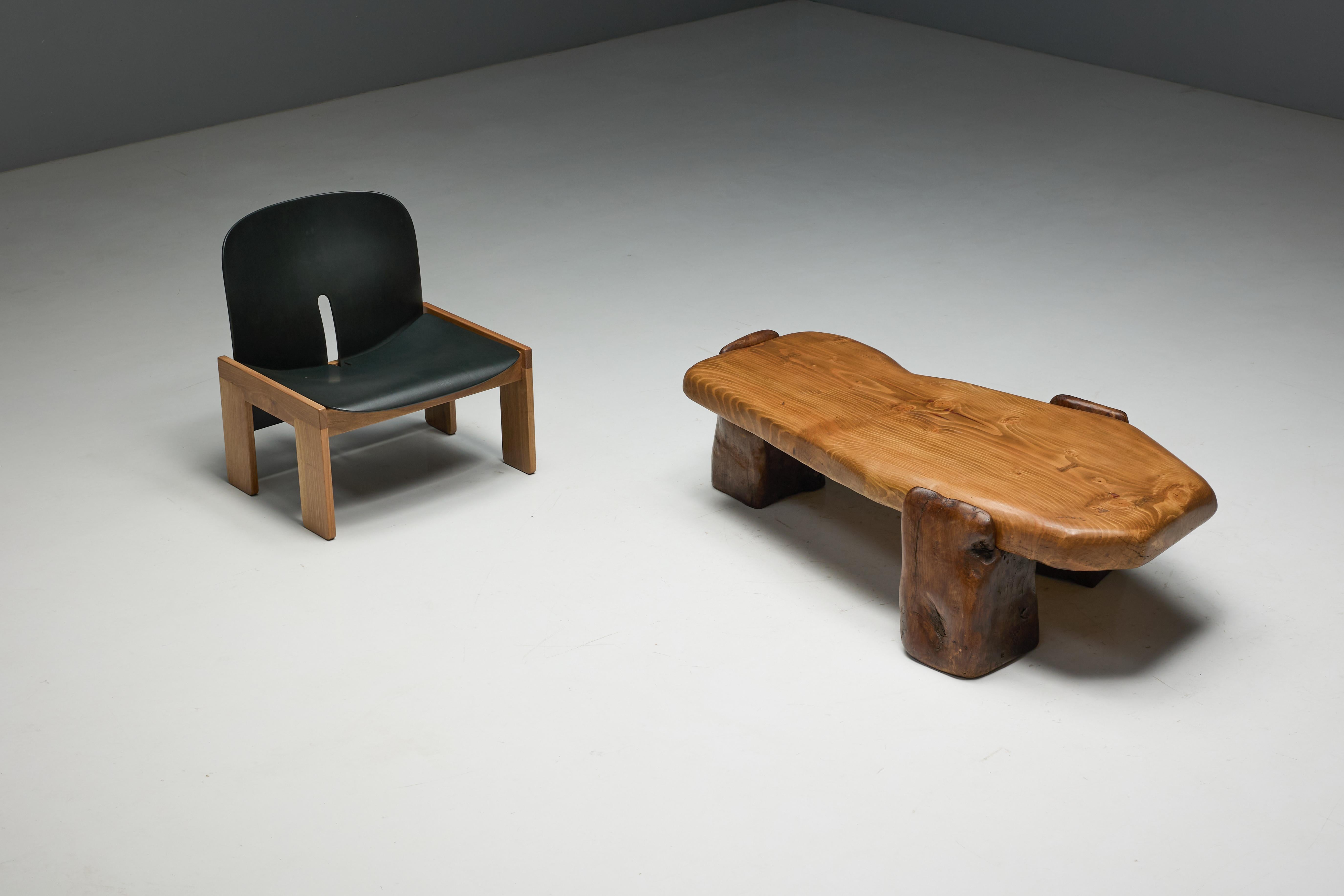 Mesa de centro Brutalista Esculpida, Francia, 2025 en venta 10