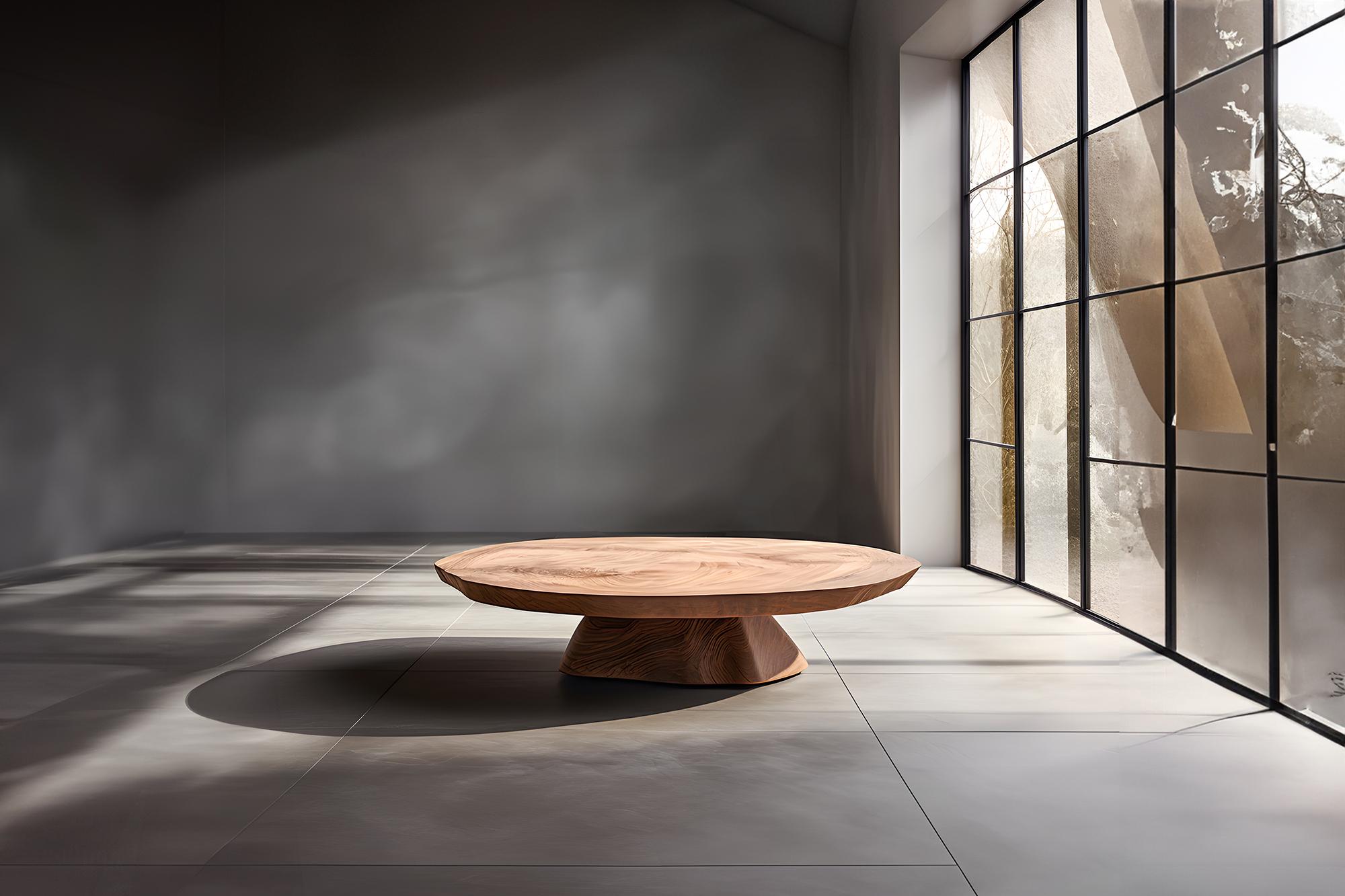 Skulpturaler Couchtisch aus Massivholz, Mitteltisch Solace S49   von Joel Escalona


Die Tischserie Solace, entworfen von Joel Escalona, ist eine Möbelkollektion, die dank ihrer sinnlichen, dichten und unregelmäßigen Formen Ausgewogenheit und