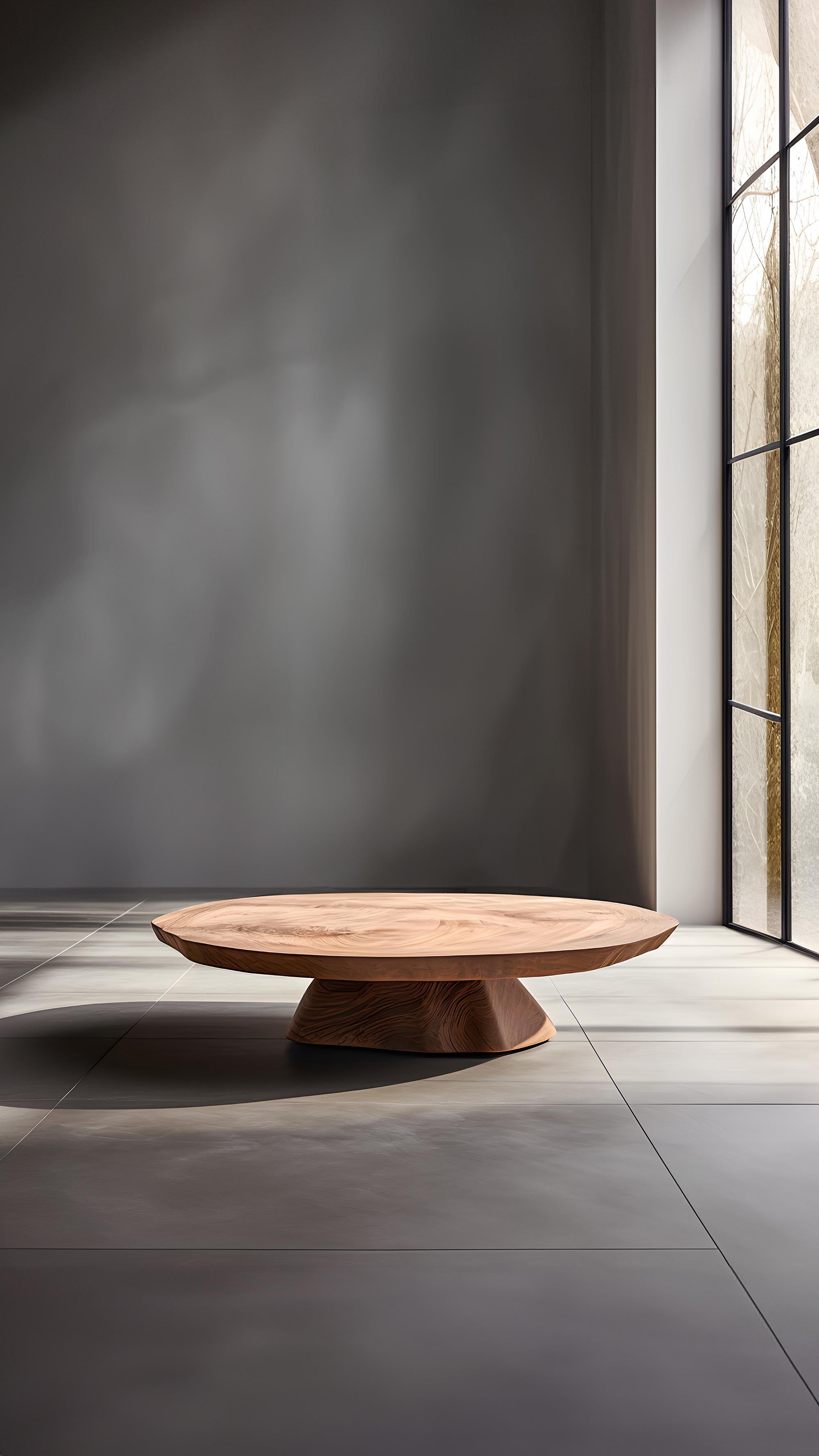 Geformt von NONO Solace 49: Einzigartiges rundes Design aus massivem Nussbaumholz (21. Jahrhundert und zeitgenössisch) im Angebot