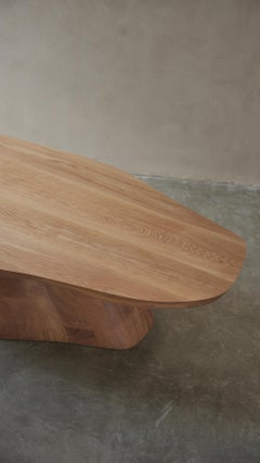 Sculpted by NONO Solace 49: Unique Circular Design in Solid White Oak