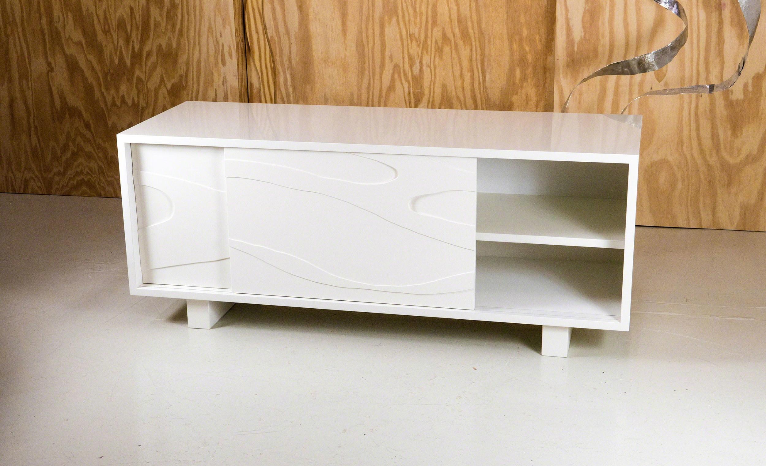 Sculpted Cabinet Credenza by Jacques Jarrige In Excellent Condition For Sale In New York, NY
