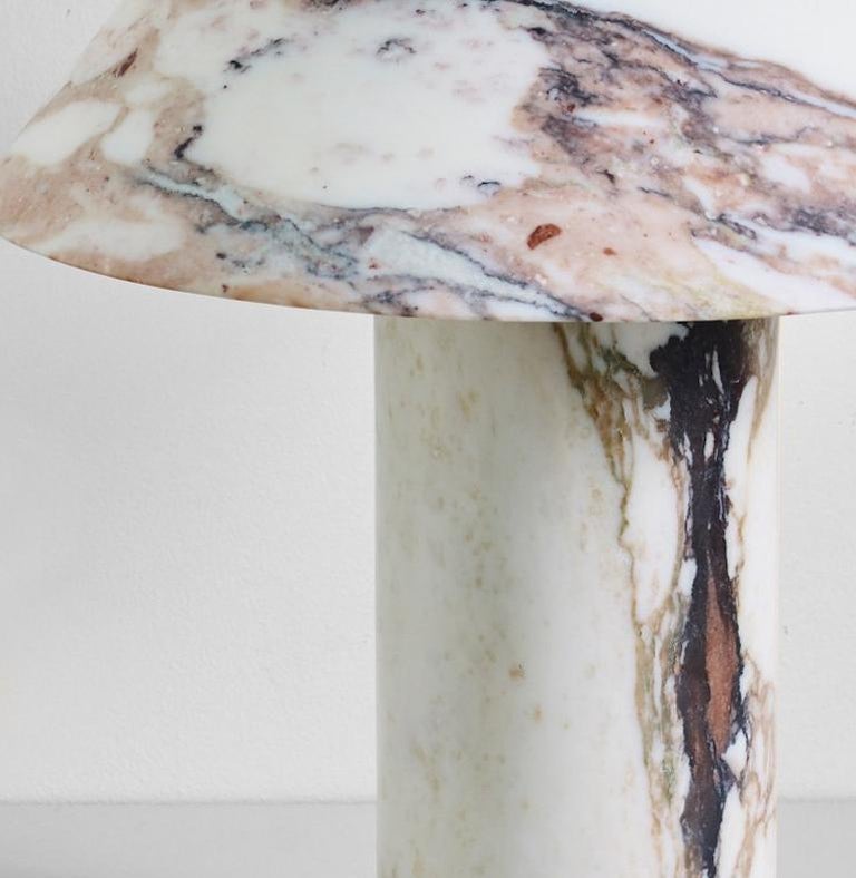 Australian Sculpted Calacatta Marble Lamp by Henry Wilson For Sale