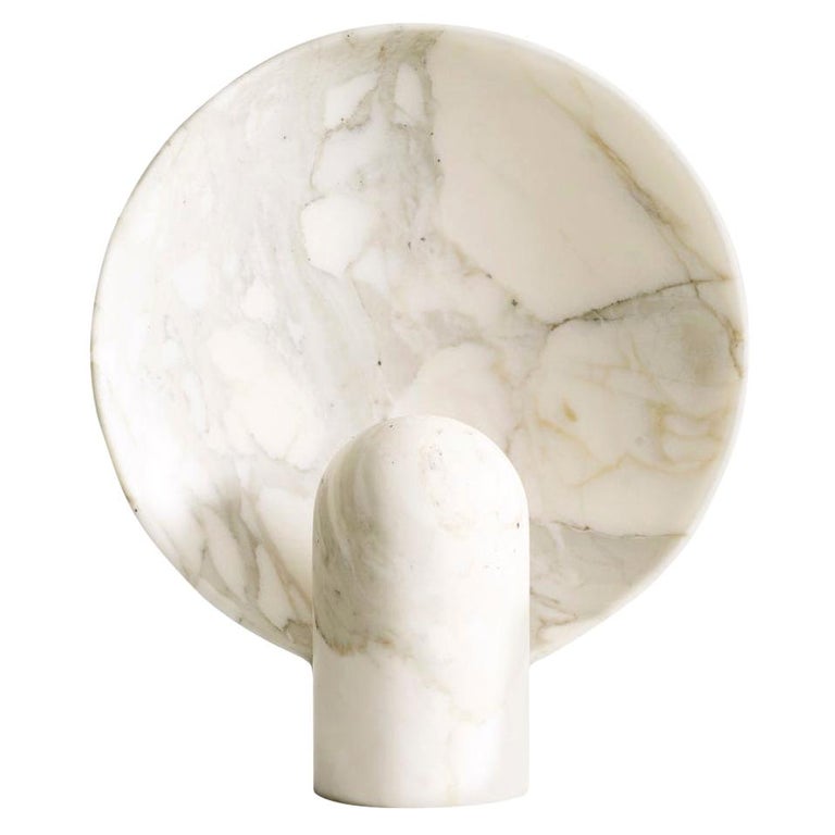 Sculpted Calacatta Viola Marble Lamp by Henry Wilson 2