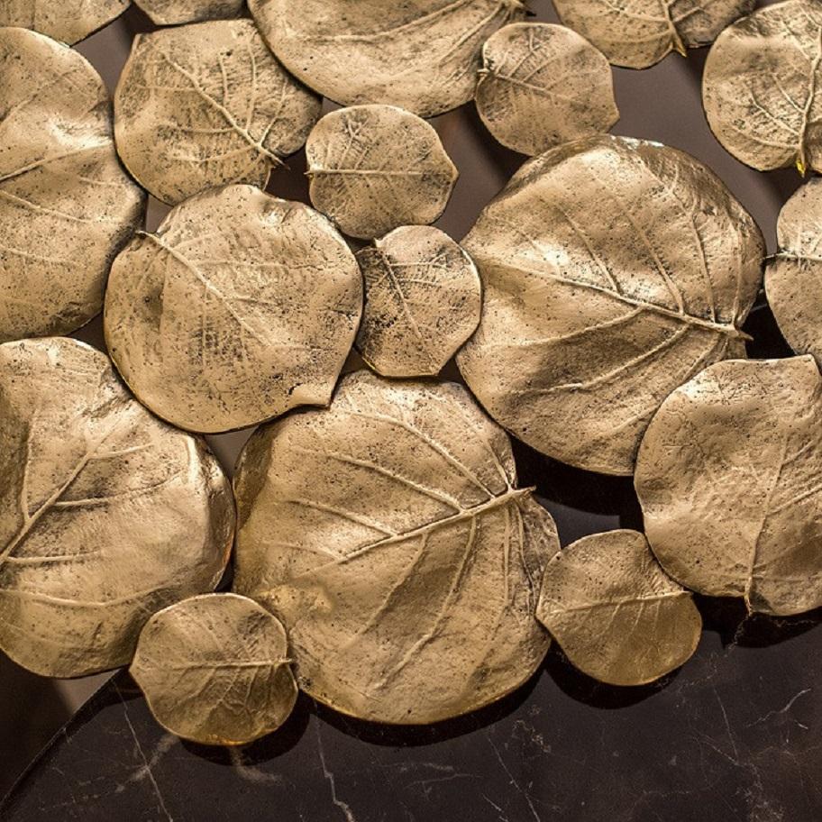 Hollywood Regency Sculpted Cast Brass Table