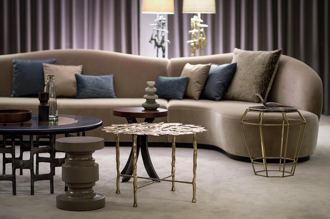 French Sculpted Cast Brass Table