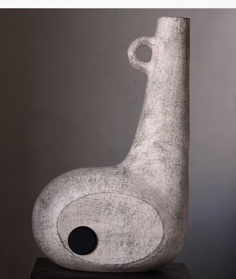 Sculpted Ceramic Vase by FAINA 13