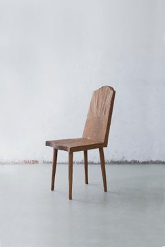 Sculpted Chair N1 in Solid Oak Wood