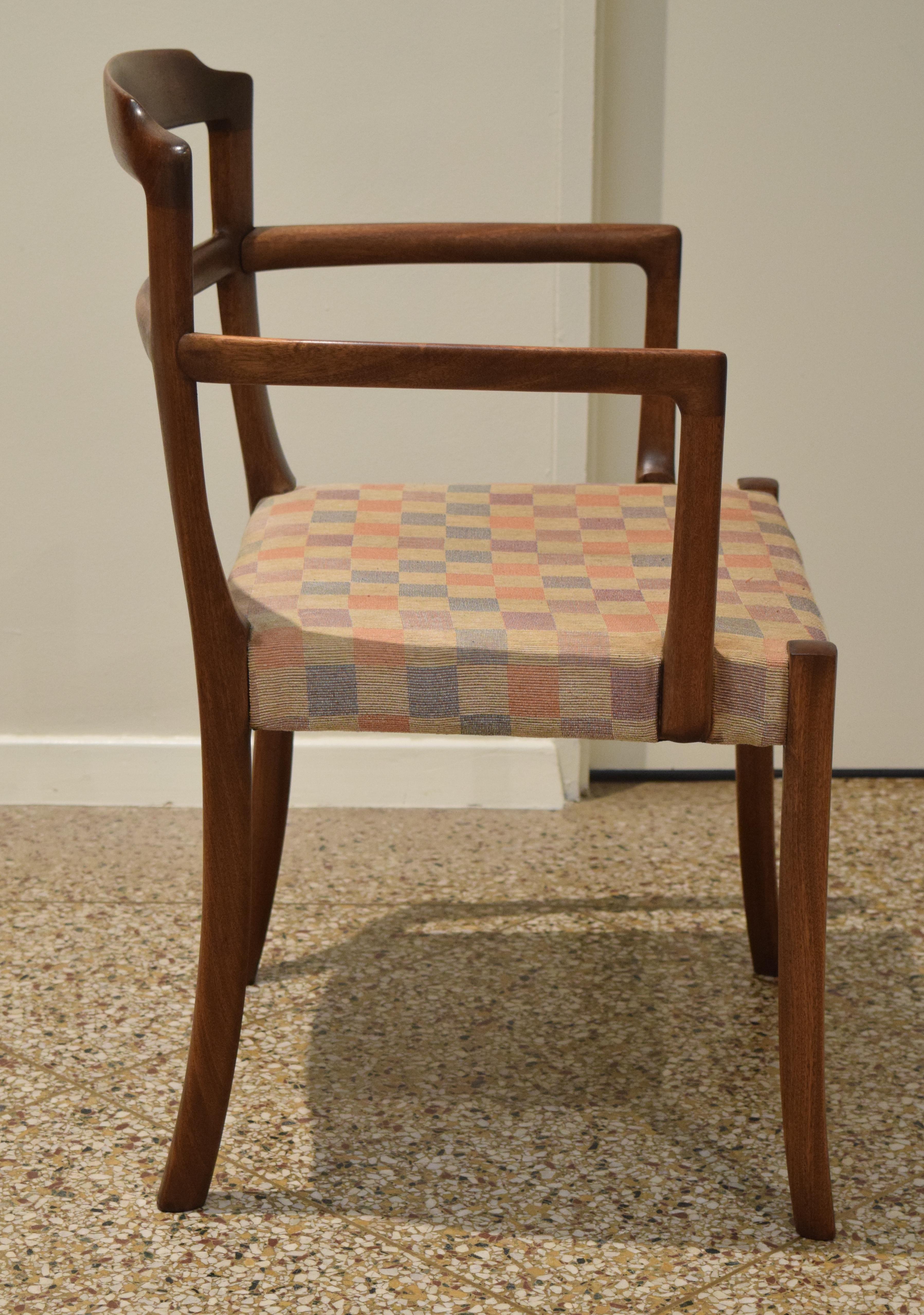 Mid-20th Century Sculpted Chairs by Ole Wanscher For Sale